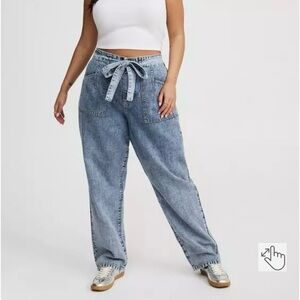 Torrid Casual Blue Denim tie jeans